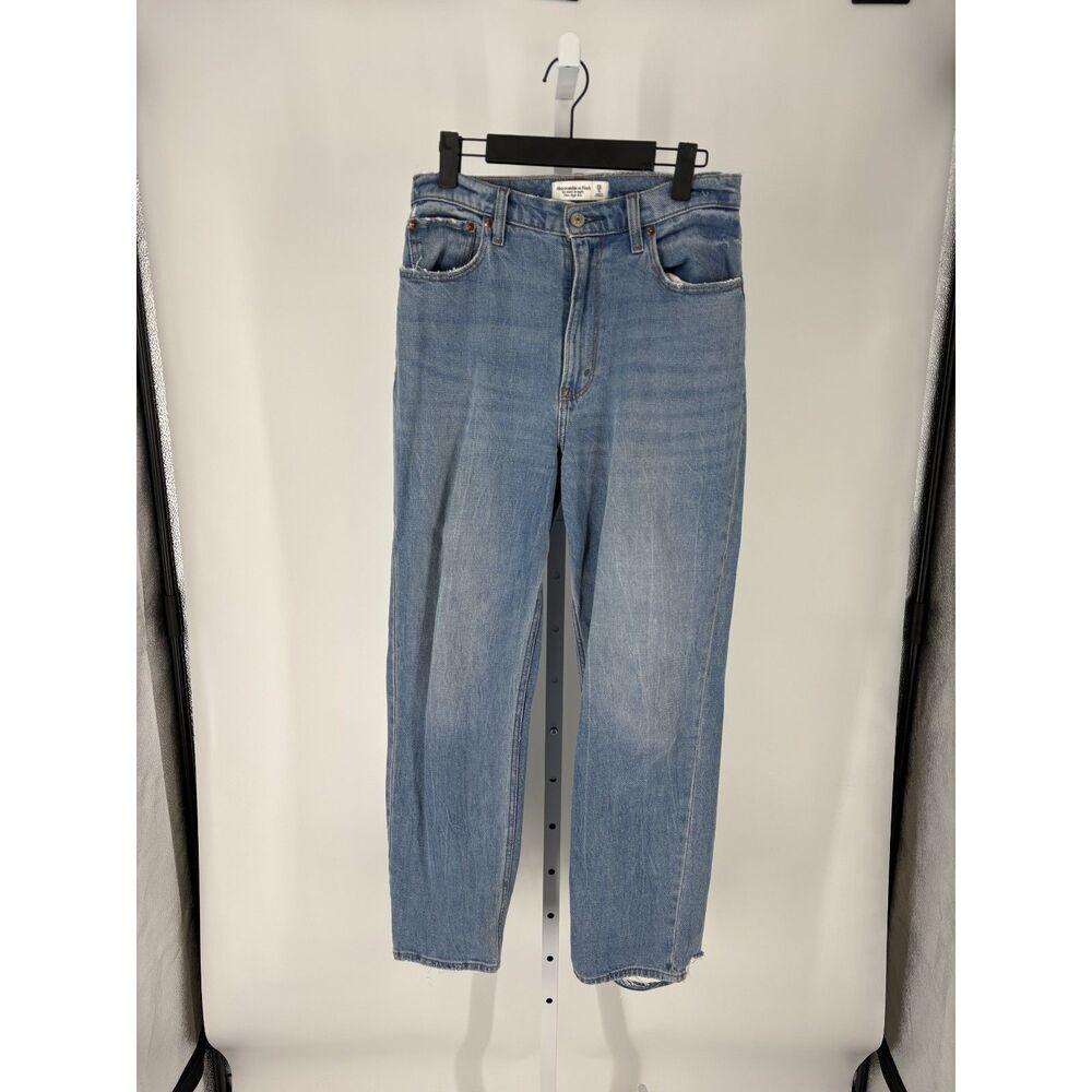 Abercrombie & Fitch The Ankle Straight Ultra High Rise Denim
